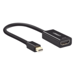 UGREEN 40360 – Convertidor Mini DisplayPort a HDMI / 4K@30Hz / Thunderbolt / Triple Blindaje Interno / Carcasa ABS / 25 cm (9.84 ft)