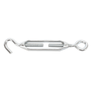 SYSCOM TOWERS TENL1/4OGJ – Tensor de Cable / Ojo-Gancho / 1/4 in / Carga 150 kg / Carrera 2-1/8 in / Aleación de Zinc / Galvanizado en Caliente