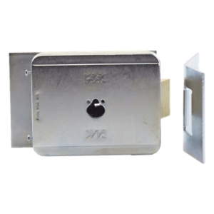 FAAC 712650 – Cerradura Electromecánica / 12 VCA / Placa Suelo / Operación Manual por Cilindros