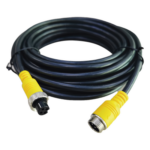 EPCOM CA30401-7M – Cable Extensor para Videovigilancia Móvil / 7 m (23 ft) / Conector Tipo Aviación / Transmisión Triple VVA / Analógico y AHD