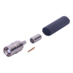RF INDUSTRIES,LTD RSB-4000-B-03 – Conector Coaxial SMB Macho / Anillo Plegable / Contacto Hembra / Cables RG-174/U, 8216 / Cuerpo Niquelado / Aislante Teflón
