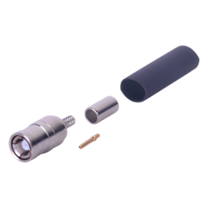 RF INDUSTRIES,LTD RSB-4000-B-03 – Conector Coaxial SMB Macho / Anillo Plegable / Contacto Hembra / Cables RG-174/U, 8216 / Cuerpo Niquelado / Aislante Teflón