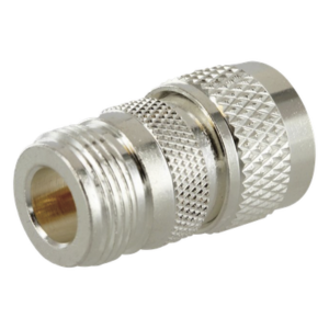RF INDUSTRIES,LTD RFN-1036-1 – Adaptador RF en Línea / Conector N Hembra a UHF Macho (PL-259) / Cuerpo Bronce Plateado / Contacto Oro / Aislante Teflón
