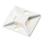 PANDUIT ABM2S-A-C – Base Adhesiva para Cinchos / 4 Vías / 25.4 mm x 25.4 mm (1in x 1in) / Interior / ABS Blanco