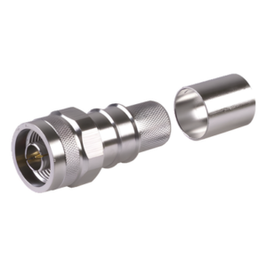 Times Microwave EZ-600-NM-HX – Conector Coaxial N Macho / Plegable / Pin Cautivo No Soldable / 50 Ohm / Para Cable LMR600, LP600