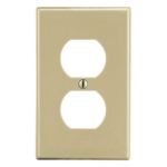 HUBBELL HUB-P8I – Placa de Pared / Contacto Duplex / Policarbonato / 4.63 x 2.88 x 0.25 in / Vertical / UL 94 V2