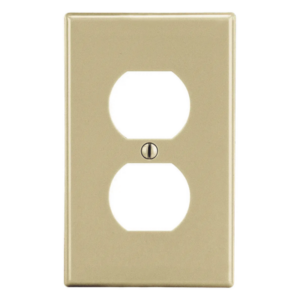 HUBBELL HUB-P8I – Placa de Pared / Contacto Duplex / Policarbonato / 4.63 x 2.88 x 0.25 in / Vertical / UL 94 V2