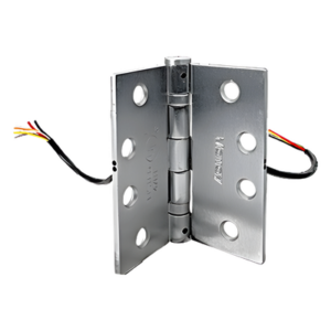 RCI - DORMAKABA 9520 – Bisagra Pasa Cables / 6 Conductores / 24V CC/CA 3A / Acero Inoxidable 4x4 pulgadas / 800,000 Ciclos / UL Incendios