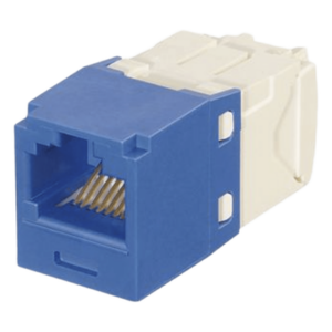 PANDUIT CJK688TGBU – Módulo Jack RJ45 / Cat 6 / Terminación TG sin herramienta / Mini-Com con llaveado por color / UTP / 22-26 AWG