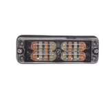 ECCO ED3511AW – Luz de Advertencia LED de Montaje en Superficie / 16 LED / Ámbar/Blanco / 36 Patrones Programables / IP67 / 0.5 Pulgadas de Profundidad