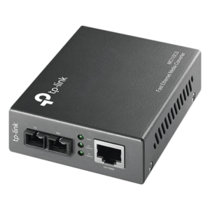 TP-LINK MC110CS – Convertidor de Medios / Fibra Óptica Monomodo / 1 Puerto RJ45 10/100 Mbps / Puerto SC 100 Mbps / Alcance 20 km (65,616.8 ft) / Plug and Play