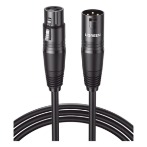 UGREEN 20712 – Cable XLR Balanceado / Macho a Hembra / 5 m (16.4 ft) / Triple Blindaje / OFC / 6 mm Diámetro