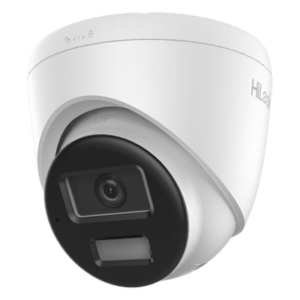 HiLook by HIKVISION IPC-T240HA-LUC – Cámara Turret IP / 4 Megapixel / Dual Light 20 m (65.6 ft) / Lente 2.8 mm / 104° / Audio Integrado / IP67 / PoE
