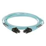 PANDUIT FX2ERLNLNSNM002 – Jumper de Fibra Óptica / OM3 50/125 / LC-LC Dúplex / OFNR Riser / 2 m (6.56 ft) / Aqua