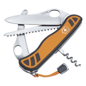 VICTORINOX MC9 – Navaja multiherramienta / 111 mm / 150 g / 6 funciones / Apertura una mano / Hoja curva caza / 0.36 ft