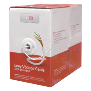 SFIRE SF-22-04 – Cable 100% Cobre INDUSTRIAL/ 4 x 22 AWG/ de color blanco / 305m / para aplicaciones en sistemas de Intrusión / Control de Acceso y TV Porteros
