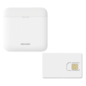 HIKVISION AXPRO-KIT-GSM-1Y – Kit de Alarma Inalámbrica / 48 Zonas / Conectividad 3G/4G y Wi-Fi / Batería de Respaldo / Servicio de Datos 600MB 1 Año