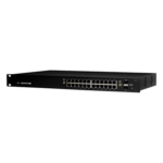 UBIQUITI ES-24-250W – Switch administrable / 24 puertos Gigabit PoE+/PoE pasivo 24V / 2 puertos SFP / 250W / 52 Gbps / 38.69 Mpps