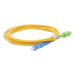 LINKEDPRO BY EPCOM LPSM3SCUSCAS3 – Jumper de Fibra Óptica Monomodo / SC/UPC-SC/APC / Simplex / 3 m (9.84 pies) / 3 mm / PVC Amarillo