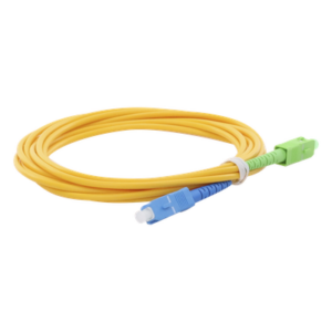 LINKEDPRO BY EPCOM LPSM3SCUSCAS3 – Jumper de Fibra Óptica Monomodo / SC/UPC-SC/APC / Simplex / 3 m (9.84 pies) / 3 mm / PVC Amarillo