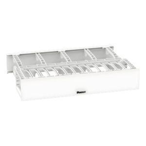 PANDUIT NM2WH – Organizador de Cables Horizontal / Alta Densidad / Doble Frontal y Posterior / Rack 19 in / 2UR / Categoría 6 y 10G