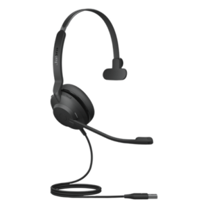 JABRA EVOLVE2-30-MONO-UC-A – Auricular Mono UC / Aislamiento de Ruido Viscoelástico / Busylight Integrado / Dual Micrófonos con Reducción Ambiental / Certificación Microsoft / Optimizado Trabajo Remoto