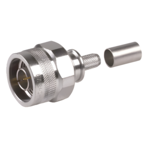 Times Microwave EZ-240-NM-HX – Conector Coaxial N Macho / Plegable / Pin Cautivo / VSWR 1.3 hasta 6 GHz / Para RG8X, LMR240
