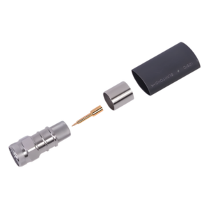 RF INDUSTRIES,LTD RFN-1006-9L2 – Conector RF N Macho Hexagonal / Anillo Plegable / Para Cable LMR-600 / LP600 / CNT-600 / Contacto Oro / Aislante Teflón