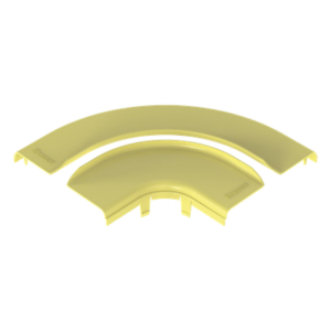 PANDUIT FRRASC6LYL – Tapa para Ángulo Recto Horizontal / 90° / 4x4 pulgadas / Acceso 3/4" (19 mm) / ABS 94V-0 / Amarillo