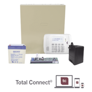 HONEYWELL HOME RESIDEO VISTA-48LA-NTB – Panel de alarma residencial y comercial / hasta 48 zonas / 3 particiones / kit con gabinete, batería y transformador / AlarmNet y Total Connect