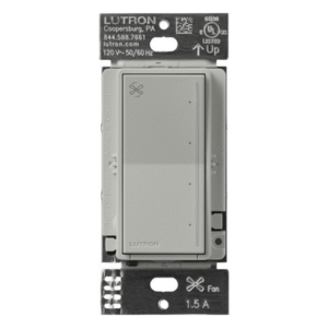 LUTRON RADIORA 3 RRSTANFPB – Control de ventilador de pared / táctil 4 velocidades / 1.5 A máx / neutro requerido / Pebble / RadioRA 3