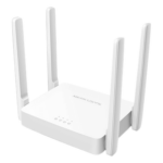 Mercusys AC10 – Router Inalámbrico / Wi-Fi 5 AC1200 / Dual Band 2.4 GHz y 5 GHz / 4 Antenas 5 dBi / 3 Puertos 10/100 Mbps