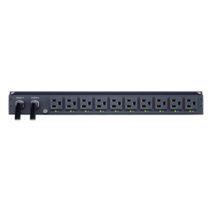 CYBERPOWER PDU44001 – PDU ATS Monitoreable / 10 Salidas NEMA 5-15R / 2 Entradas 120 Vca NEMA 5-15P / 1UR Horizontal 19 in / Transferencia 8-12 ms