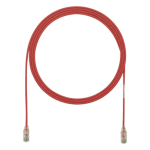 PANDUIT UTP28SP12RD – Cable de Parcheo UTP / Cat6 / 28AWG Diámetro Reducido / 3.66 m (12 ft) / LSZH / RJ45 Chapado Oro