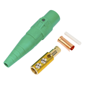 EPCOM PROAUDIO EP-CAMLOCK-400A-M-GREEN – Conector Camlock Macho / 400 Amperes / AC 600V / Sección Cable 50-95 mm² / Abrazadera Compresión / Plástico Ingeniería / Varios Colores