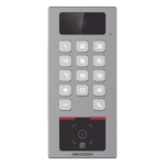 HIKVISION DS-K1T502DBWX-CQR-E1 – Teclado con Lector de QR / Cámara 2 Megapixel / Videoportero Multiapartamento / IP65 & IK09 / PoE / 2 Relays / Control de 2 Puertas