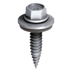 BASEL M00111 – Tornillo Autoperforante / Acero Inoxidable A2 / Punta Endurecida / Arandela Selladora / Antideslizante / Espesor 17 mm