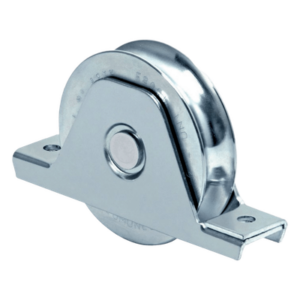 COMUNELLO 1151-5560-001 – Rueda para Puerta Corrediza / 14 cm / Acero Galvanizado / Fijación Inferior / Carga 420 kg