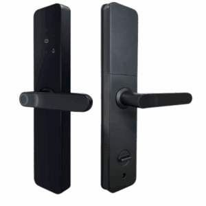 AKUBELA C6ZSL – Cerradura inteligente / ZigBee 3.0 / IP52 / 4 métodos desbloqueo / 4 pilas AA / 1.64-2.13 ft alcance
