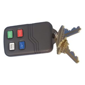HONEYWELL 5804 – Control remoto / tipo llavero / 4 botones programables / 345 MHz / compatible receptores serie 5800