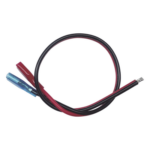 EPCOM POWERLINE CBRNF1P30D – Cable Dual Polarizado / Calibre 18 AWG / 30 cm (0.98 pies) / Terminal F1 y Puntas Libres / Conexión a Baterías de Respaldo