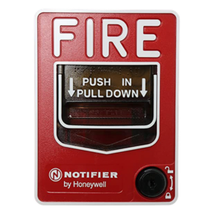 NOTIFIER NBG-12LOB – Estación Manual de Alarma Contra Incendio / Doble Acción / Con Cerradura y Llave / Exterior / UL 38 / ADA / Caja SB-I/O Incluida
