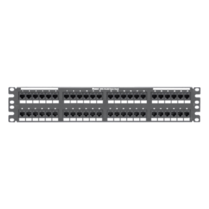 PANDUIT DP48688TGY – Panel de Parcheo de Impacto / Categoría 6 / 48 Puertos / 2UR / Plano / 19 Pulgadas