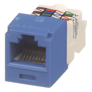 PANDUIT CJ688TPBU – Conector Jack RJ45 Estilo TP, Mini-Com, Categoría 6, de 8 posiciones y 8 cables, Color Azul