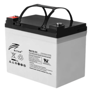 CYBERPOWER RB1233 – Batería de Respaldo UPS / 12 Vcc / 33 Ah / Plomo-Ácido Sellado / Trifásico