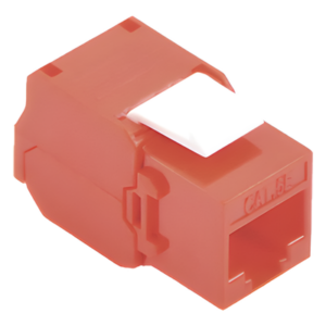 LINKEDPRO BY EPCOM LP-KJ-610-TTRD – Módulo Jack Keystone / Cat6 / Toolless / Terminación 180° / 1 Puerto / Sin Blindaje / Color Rojo