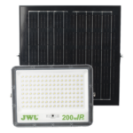 JWJ JLRE-SOL-01-200N – Reflector LED Solar / 200 W / Luz Blanca Fría 6500 K / Ángulo 120° / IP65 / Batería 3.2 VCD