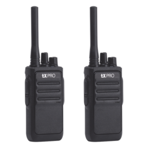 TXPRO TX-320DUO – Radio Portátil Analógico UHF / 2W / 16 Canales / 400-470 MHz / VOX Manos Libres / Batería 6-8 hrs / Uso Inmediato