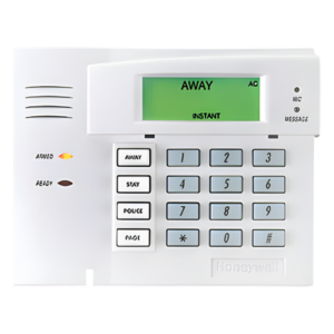 HONEYWELL HOME RESIDEO 5828 – Teclado Inalámbrico Bidireccional / Palabra Fija / 4 Teclas Programables / Alimentación por Baterías AA / Compatible con Paneles LYNX y VISTA