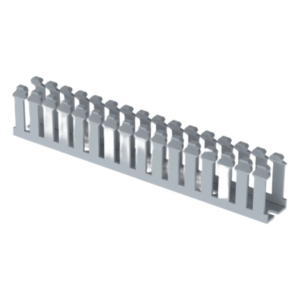 PANDUIT F.75X1.5LG6 – Canaleta Ranurada de PVC / 0.75 in Ancho / 1.57 in Alto / 5.9 ft Largo / Gris Claro
